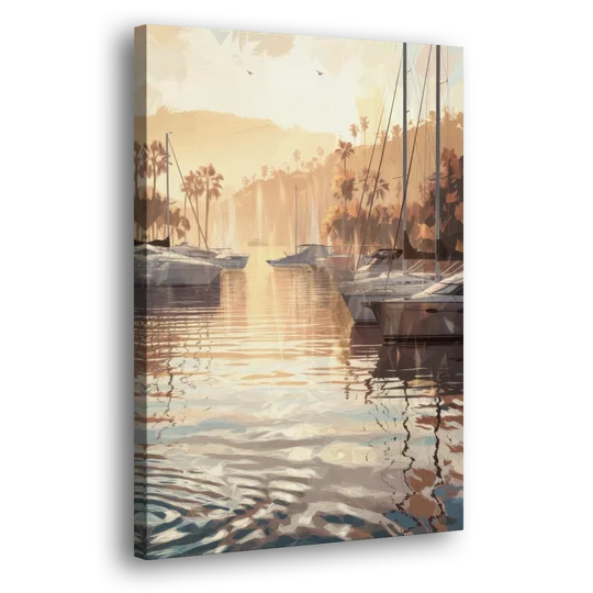 Mobile Scenic Harbor - Canvas Wall Art - Side