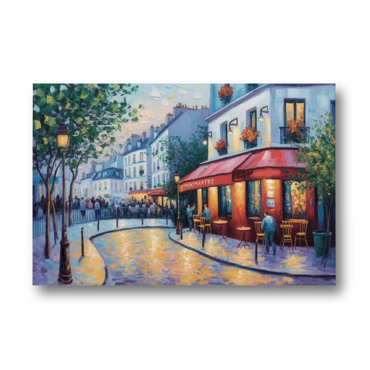 Montmartre Moments - Canvas Wall Art - Front