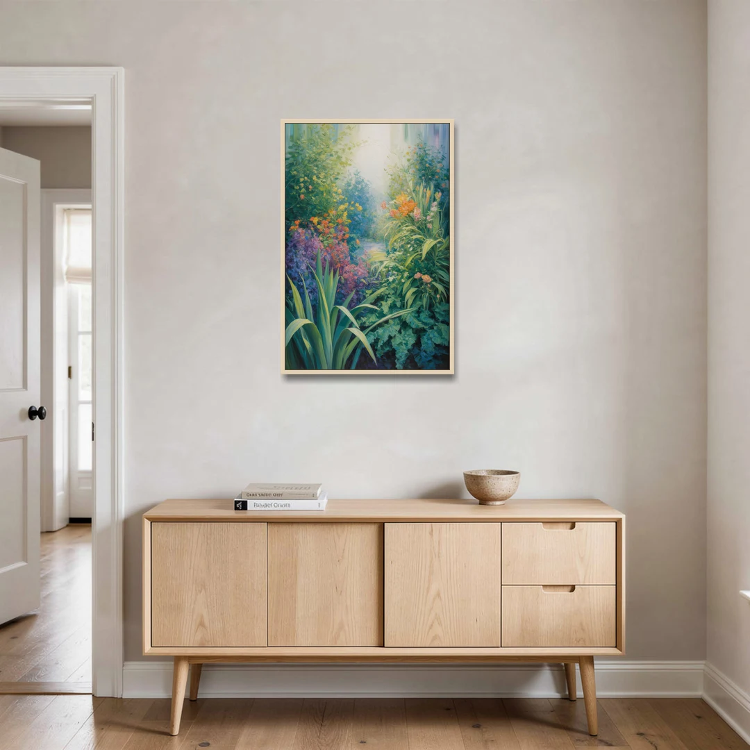 Montreal Botanical Garden - Oak Framed Canvas Wall Art - Coffee Table - 24x36