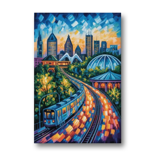 Montreal Metro Art - Canvas Wall Art - Front