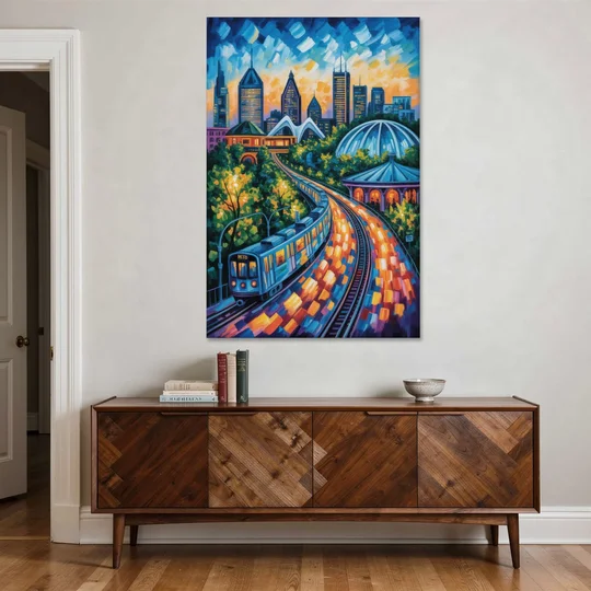 Montreal Metro Art - Canvas Wall Art - Coffee Table - 40x60