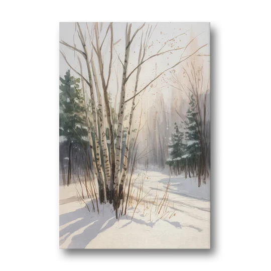 Montreal Winter Charm - Canvas Wall Art - Front