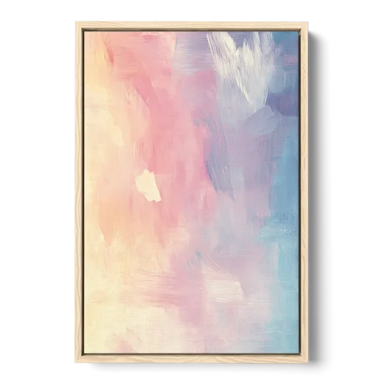 Morning Glow - Oak Framed Canvas Wall Art - Front
