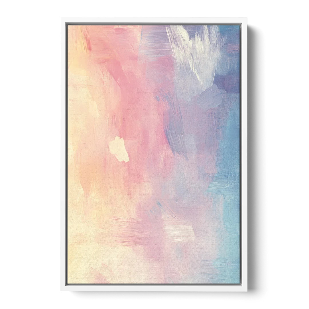 Morning Glow - White Framed Canvas Wall Art - Front