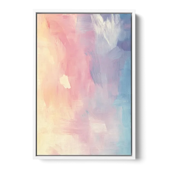 Morning Glow - White Framed Canvas Wall Art - Front