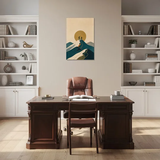 Motivational Wall Art for Office Teams at the Summit - Canvas Wall Art - Office - 24x36