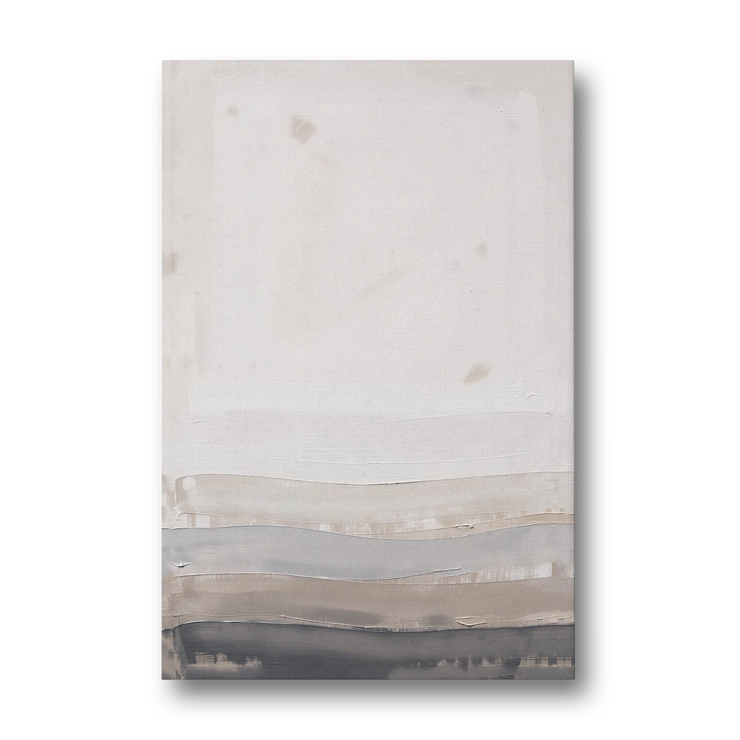 Muted Abstract Wall Art of Rising Morning Haze - Canvas Wall Art - Front