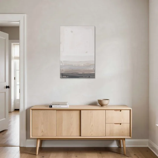 Muted Abstract Wall Art of Rising Morning Haze - Canvas Wall Art - Coffee Table - 24x36