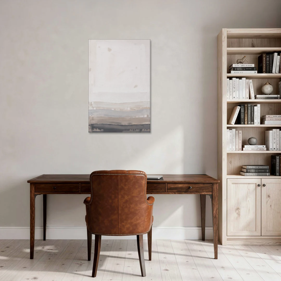 Muted Abstract Wall Art of Rising Morning Haze - Canvas Wall Art - Office - 24x36