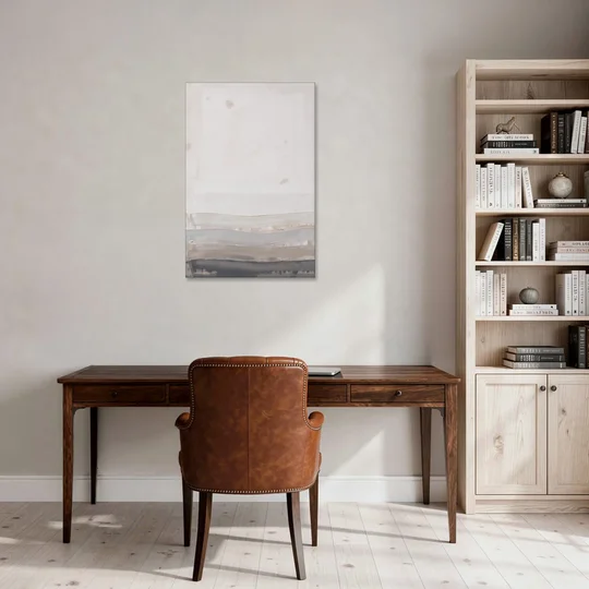 Muted Abstract Wall Art of Rising Morning Haze - Canvas Wall Art - Office - 24x36