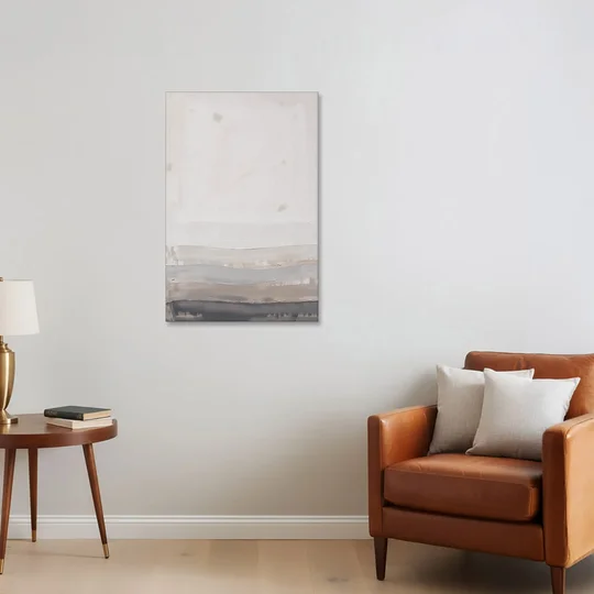 Muted Abstract Wall Art of Rising Morning Haze - Canvas Wall Art - Sofa - 24x36