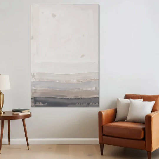 Muted Abstract Wall Art of Rising Morning Haze - Canvas Wall Art - Sofa - 40x60
