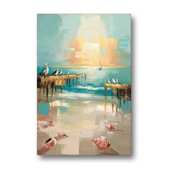 Naples Florida Coastal Vibes - Canvas Wall Art - Front