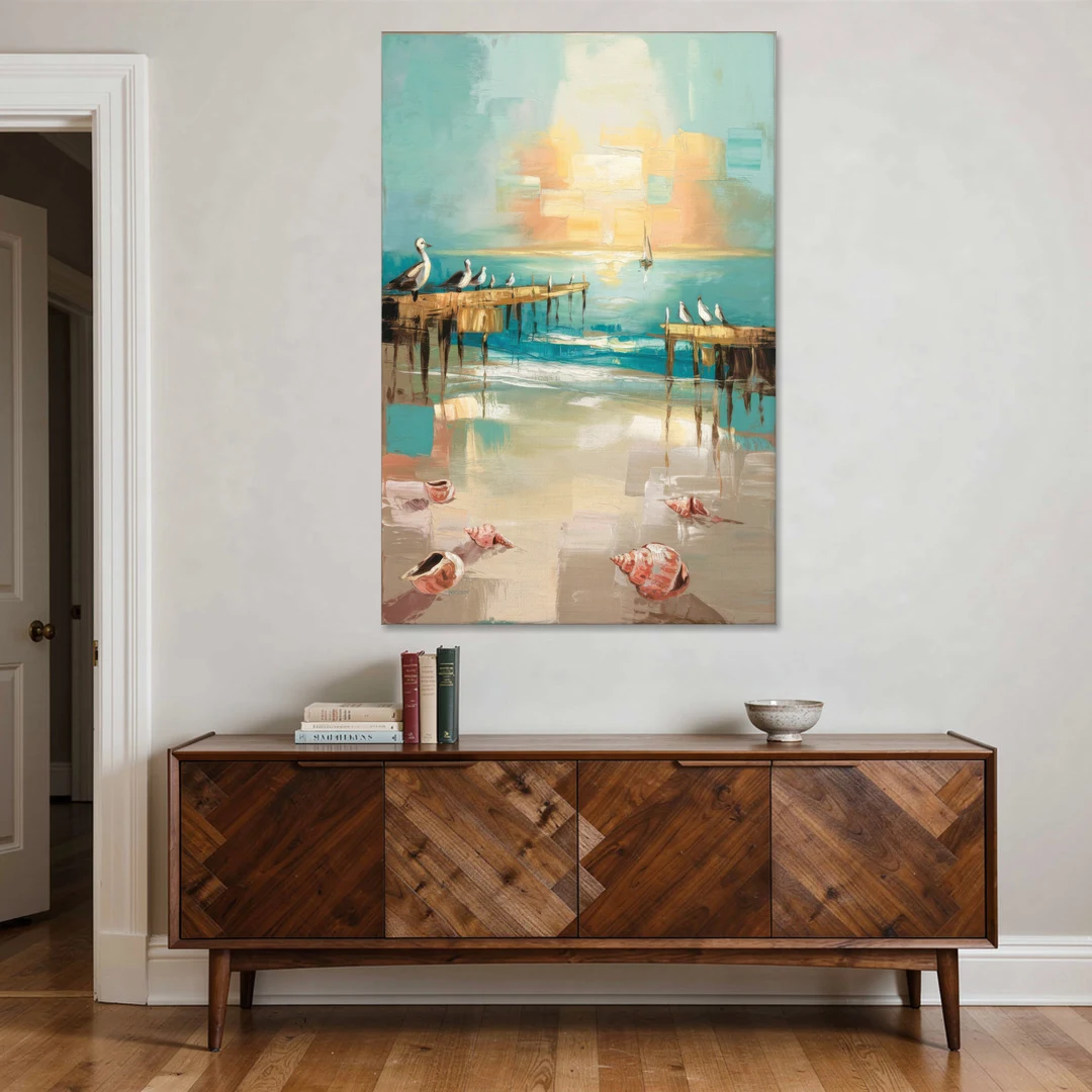 Naples Florida Coastal Vibes - Canvas Wall Art - Coffee Table - 40x60