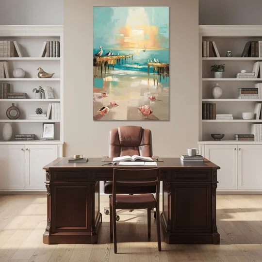 Naples Florida Coastal Vibes - Canvas Wall Art - Office - 40x60