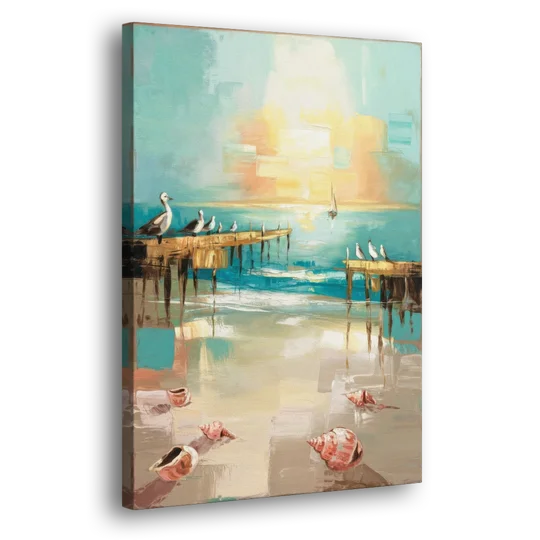Naples Florida Coastal Vibes - Canvas Wall Art - Side