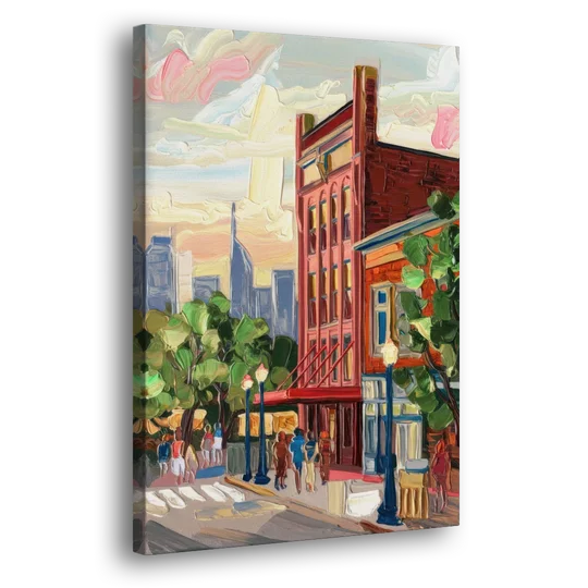 Nashville Grand Ole Opry - Canvas Wall Art - Side
