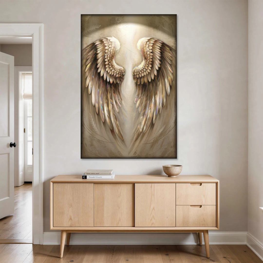 Nashville Wings Mural Tribute - Canvas Wall Art - Coffee Table - 40x60