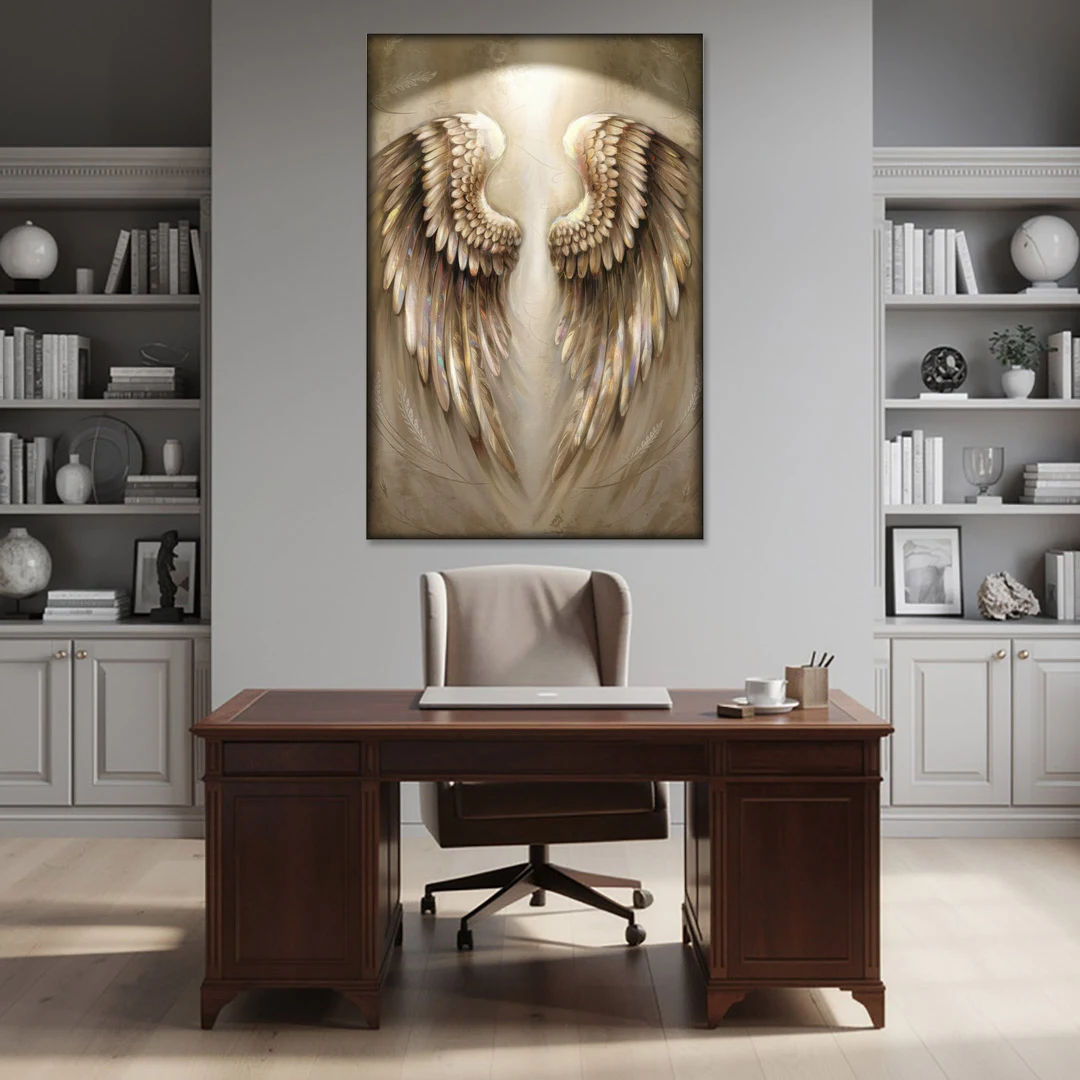 Nashville Wings Mural Tribute - Canvas Wall Art - Office - 40x60