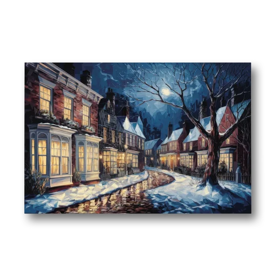 New Hope Historic Downtown - Canvas Wall Art - Front