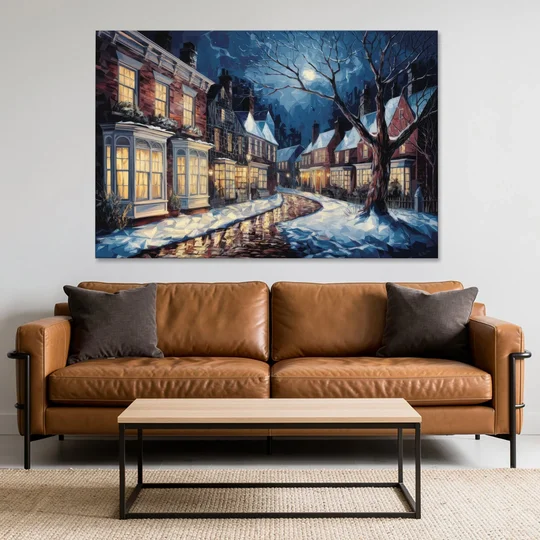 New Hope Historic Downtown - Canvas Wall Art - Sofa - 60x40