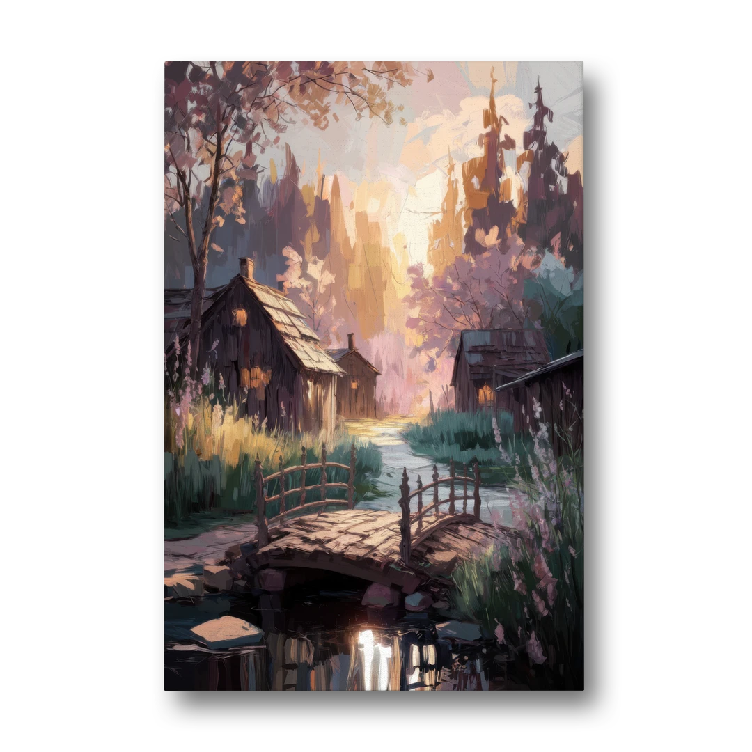 New Hope Rustic Charm - Canvas Wall Art - Front