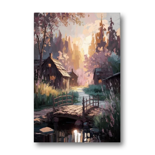 New Hope Rustic Charm - Canvas Wall Art - Front