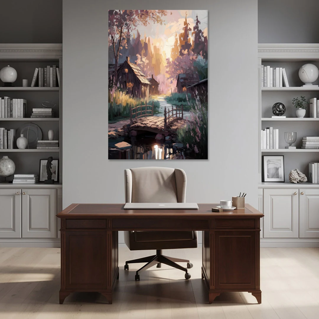 New Hope Rustic Charm - Canvas Wall Art - Office - 40x60