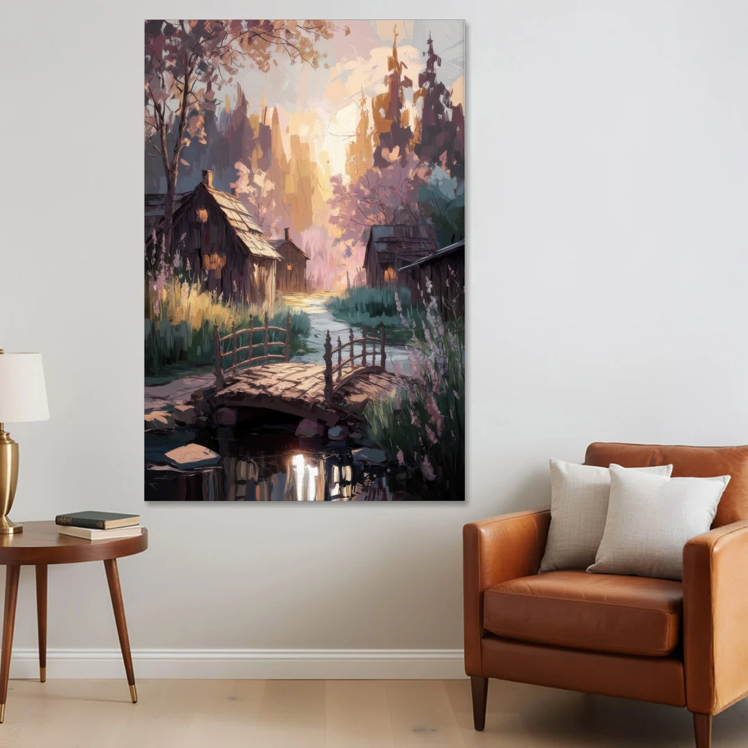 New Hope Rustic Charm - Canvas Wall Art - Sofa - 40x60