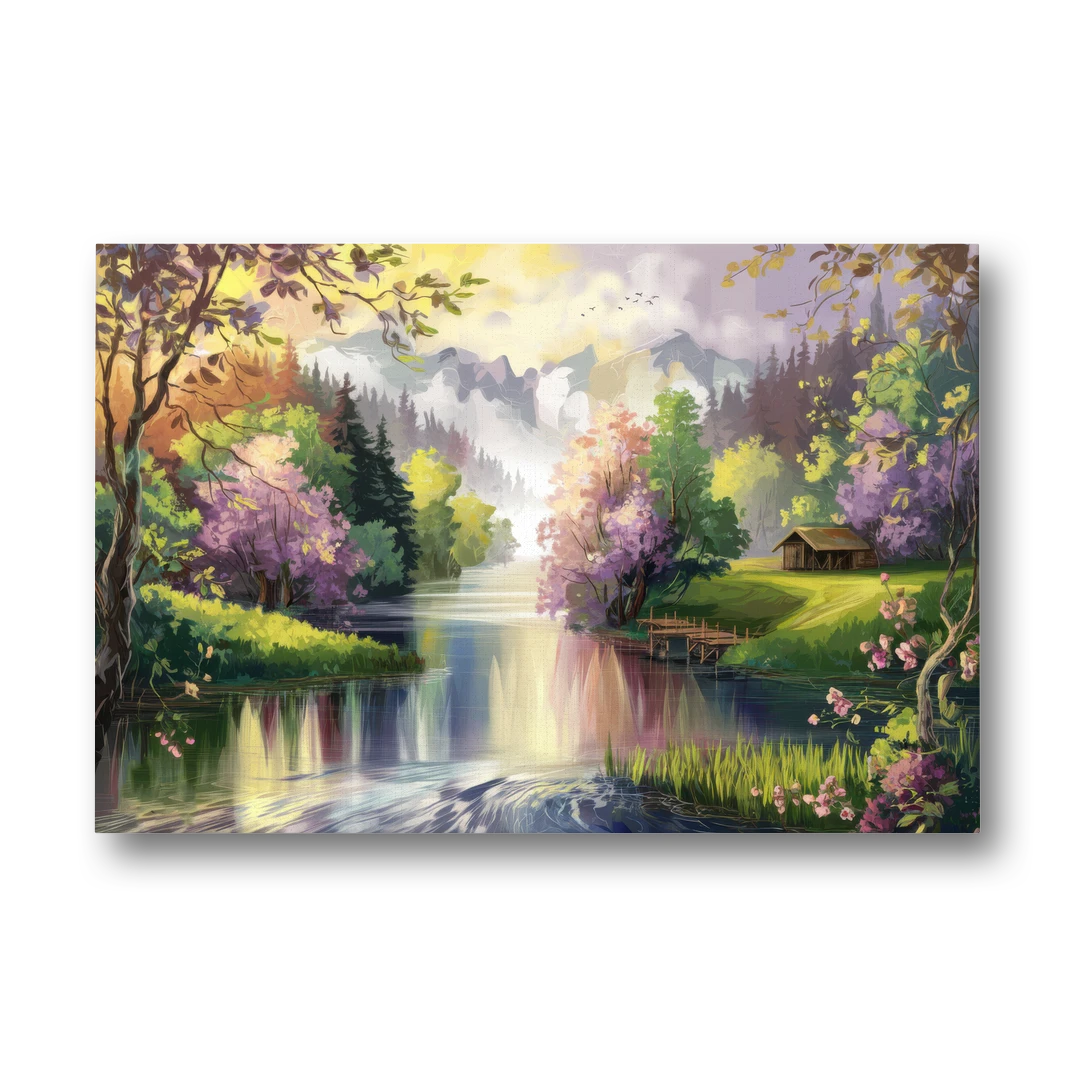 New Hope Scenic River Views - Canvas Wall Art - Front