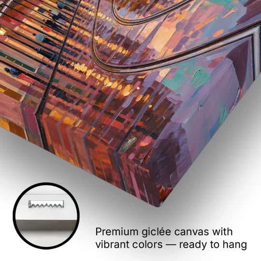 New Orleans Vibrant Street Art - Canvas Wall Art - Gallery Wrap Corner