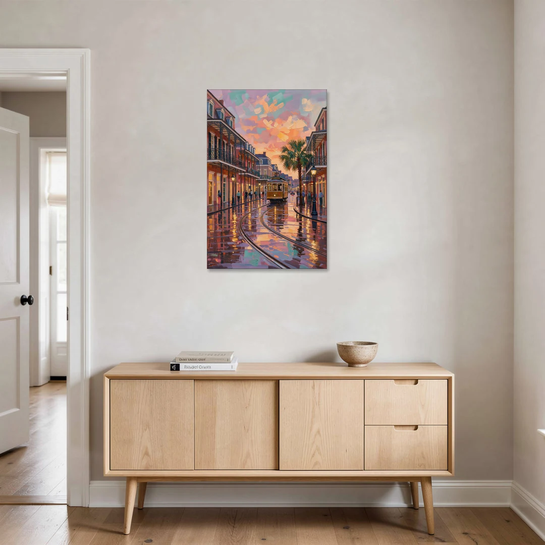 New Orleans Vibrant Street Art - Canvas Wall Art - Coffee Table - 24x36