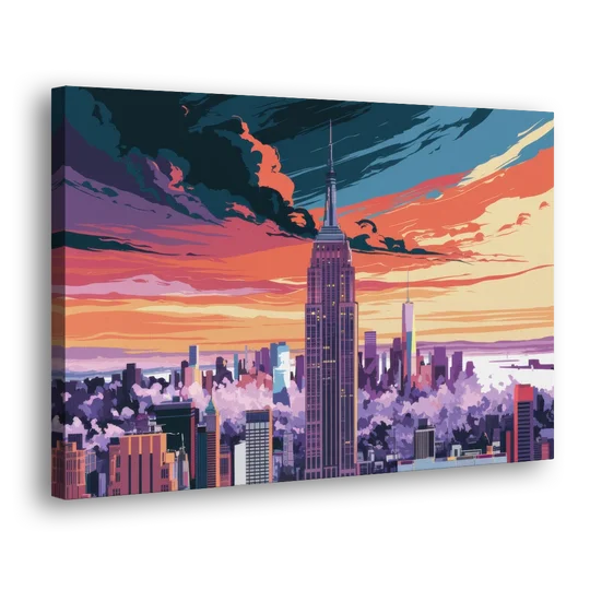 New York City Empire State Building - Canvas Wall Art - Side