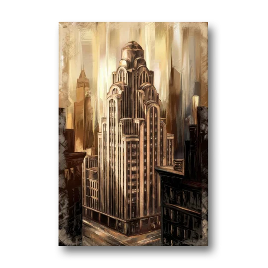New York City Historic Architecture - Canvas Wall Art - Front