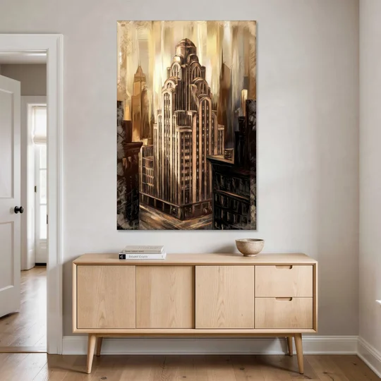 New York City Historic Architecture - Canvas Wall Art - Coffee Table - 40x60