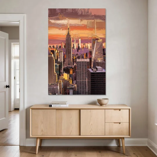 New York City Midtown Skyline - Canvas Wall Art - Coffee Table - 40x60