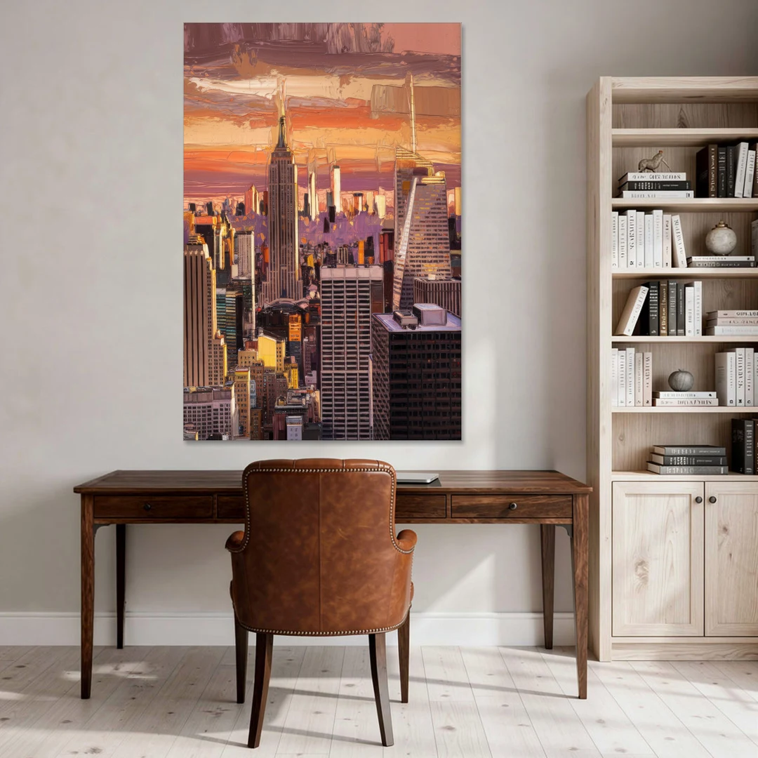 New York City Midtown Skyline - Canvas Wall Art - Office - 40x60