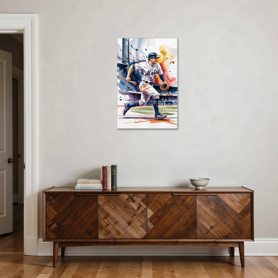 New York Mets Championship Game - Canvas Wall Art - Coffee Table - 24x36