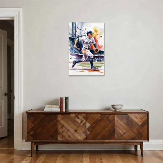 New York Mets Championship Game - Canvas Wall Art - Coffee Table - 24x36