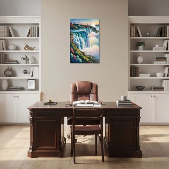 Niagara Falls Color Burst - Canvas Wall Art - Office - 24x36