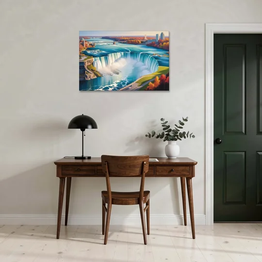 Niagara Falls from Above - Canvas Wall Art - Office - 36x24
