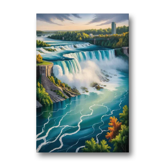 Niagara River Rapids - Canvas Wall Art - Front