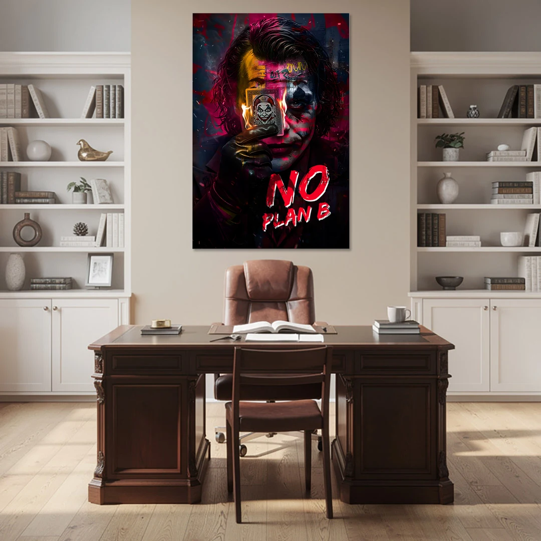 No Plan B - Canvas Wall Art - Office - 40x60