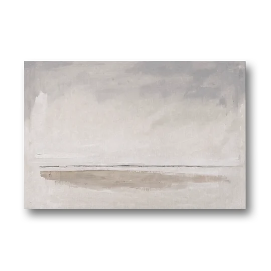 Nordic Wall Art Driftwood Band Under Sea Fog - Canvas Wall Art - Front