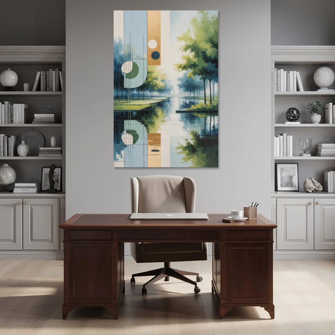 Nordpark Serenity - Canvas Wall Art - Office - 40x60