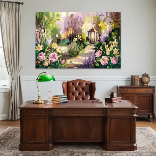Norfolk Botanical Gardens - Canvas Wall Art - Office - 60x40