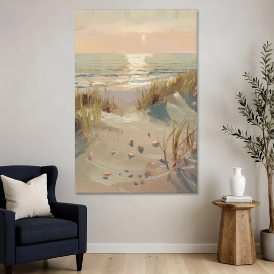 Norfolk Oceanfront Serenity - Canvas Wall Art - Sofa - 40x60