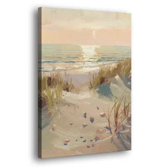 Norfolk Oceanfront Serenity - Canvas Wall Art - Side