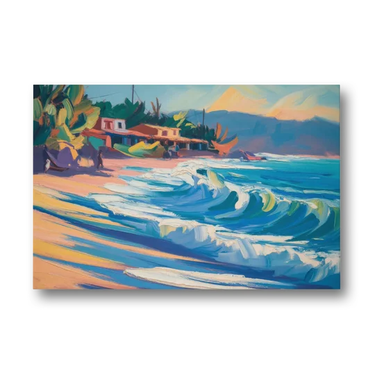 North Sayulita Shore - Canvas Wall Art - Front
