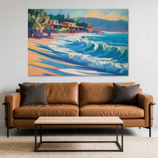 North Sayulita Shore - Canvas Wall Art - Sofa - 60x40